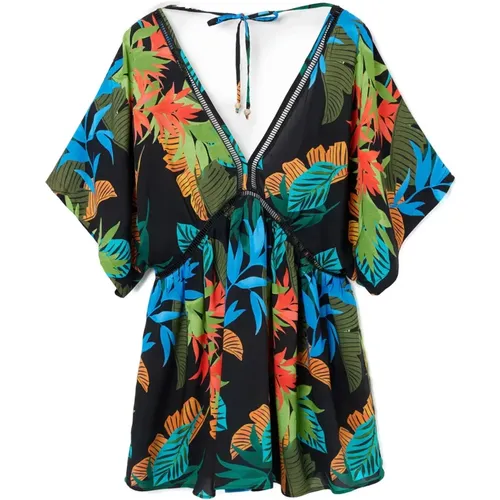 Tropical Party Short Dress , female, Sizes: XS, XL, S, L, 2XL, M - Desigual - Modalova