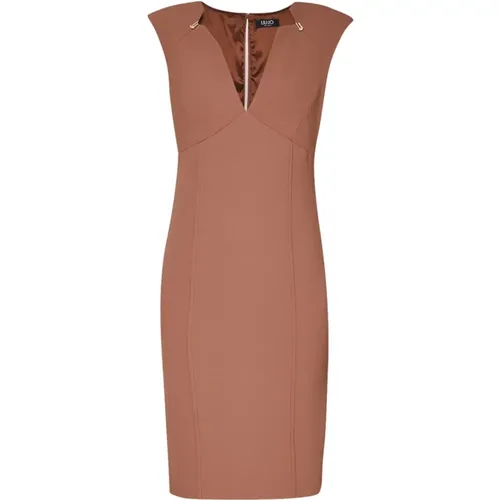 Casual Kleid mit Polyester und Elastan , Damen, Größe: S - Liu Jo - Modalova