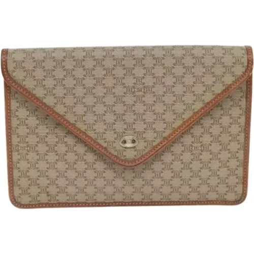 Pre-owned Clutches, female, , Size: ONE SIZE Pre-owned Canvas clutches - Celine Vintage - Modalova