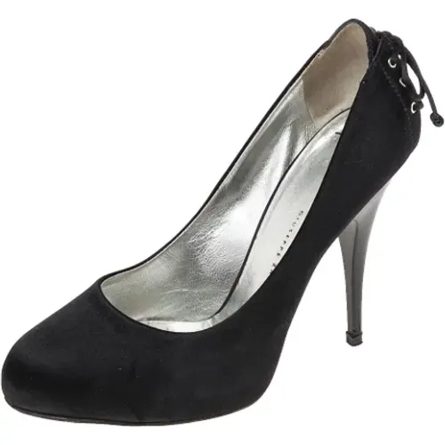 Pre-owned Pumps, female, , Size: 7 1/2 US Pre-owned Satin heels - Giuseppe Zanotti Pre-owned - Modalova