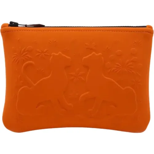 Pre-owned Clutches, female, , Size: ONE SIZE Pre-owned Fabric clutches - Hermès Vintage - Modalova