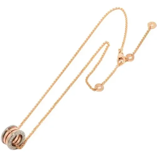 Pre-owned Jewellery, female, , Size: ONE SIZE Pre-owned Rose Gold necklaces - Bvlgari Vintage - Modalova