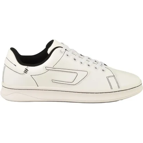 Leather Sneakers with Coloured Pattern , male, Sizes: 9 UK, 10 UK - Diesel - Modalova