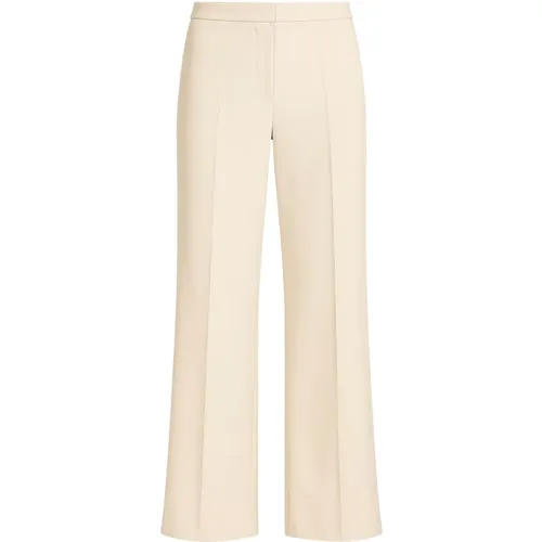 Wide Trousers, female, , Size: L Trousers Elegant Straight Fit - Iblues - Modalova