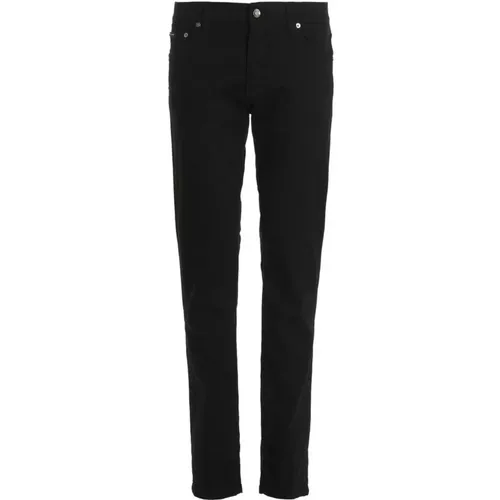 Essential Slim-Fit Men's Jeans , male, Sizes: S, L, 3XL - Dolce & Gabbana - Modalova