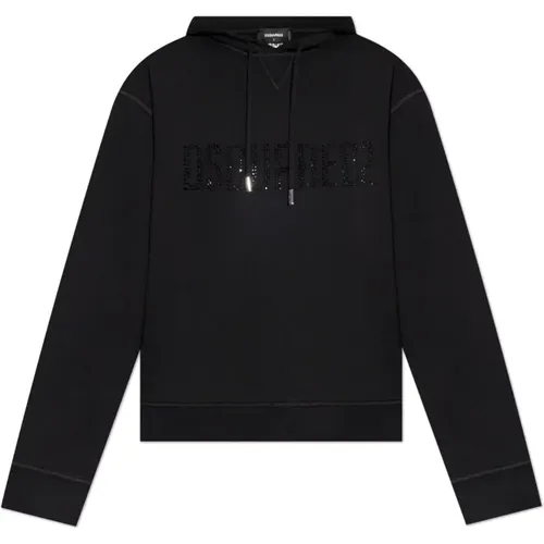 Sweatshirt mit Logo , Damen, Größe: S - Dsquared2 - Modalova