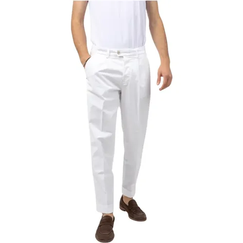 Chinos, male, , Size: W35 Santos Chinos Pants with Cuffs - Re-Hash - Modalova