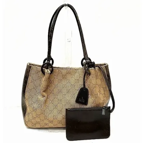 Pre-owned Tote Bags, female, , Size: ONE SIZE Pre-owned Canvas totes - Gucci Vintage - Modalova