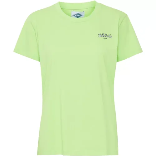 Women's Lime T-Shirt Top , female, Sizes: S, XS, M - Ball - Modalova