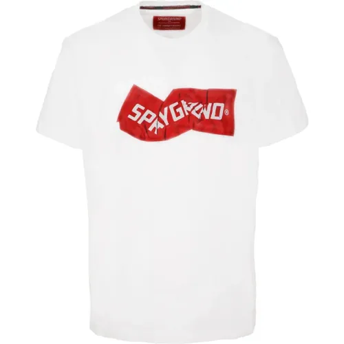 Weißes Crew-neck T-Shirt , Herren, Größe: L - SPRAYGROUND - Modalova