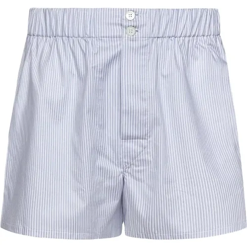 Bottoms, male, , Size: M Micro Stripe Boxer Shorts - Brioni - Modalova