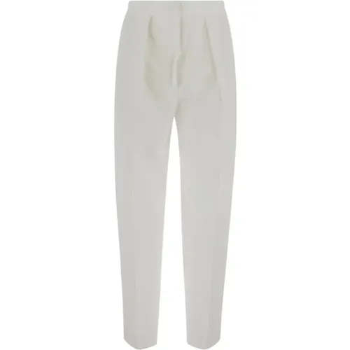 Stilvolle weiße Hose mit niedriger Taille - SPORTMAX - Modalova
