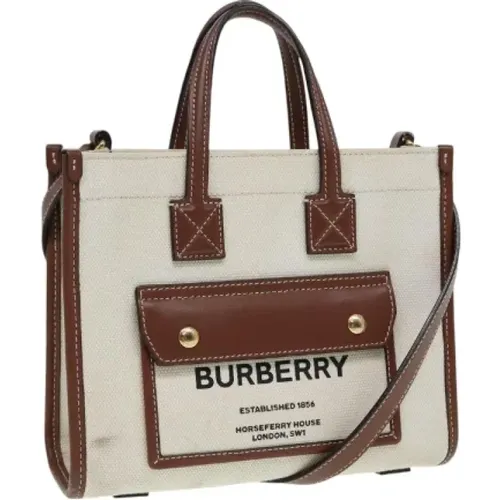 Pre-owned Canvas handbags , female, Sizes: ONE SIZE - Burberry Vintage - Modalova