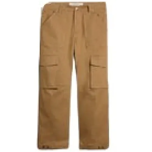 Straight Trousers, male, , Size: L Cargo Pant Mixed Cotton Fabric - Golden Goose - Modalova