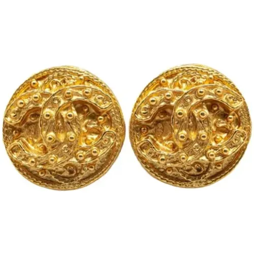 Pre-owned Jewellery, female, , Size: ONE SIZE Pre-owned Fabric earrings - Chanel Vintage - Modalova