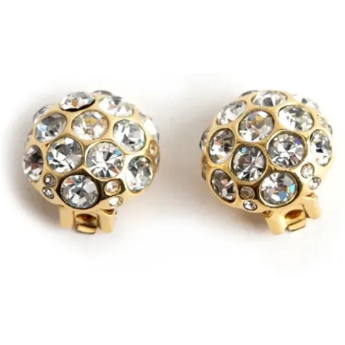 Pre-owned Jewellery, female, , Size: ONE SIZE Pre-owned Metal earrings - Dior Vintage - Modalova