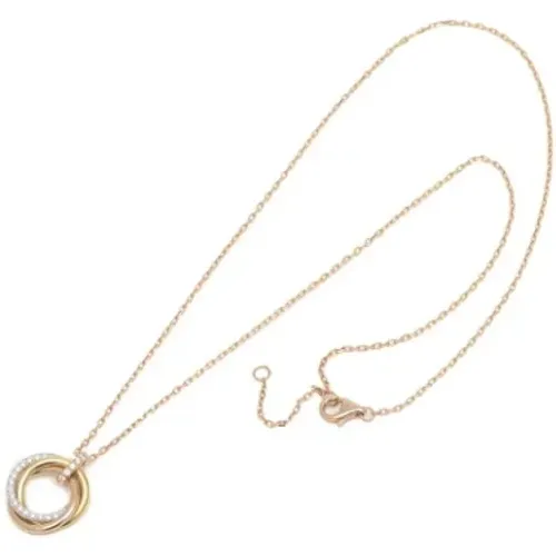 Pre-owned Jewellery, female, , Size: ONE SIZE Pre-owned Rose Gold necklaces - Cartier Vintage - Modalova