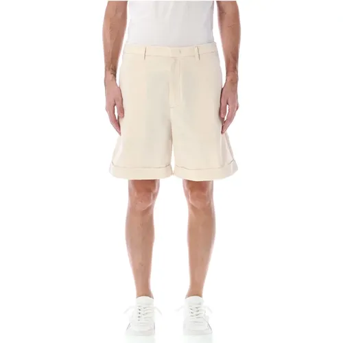 Casual Shorts, male, , Size: M Pleated Bermuda Shorts - Valentino Garavani - Modalova