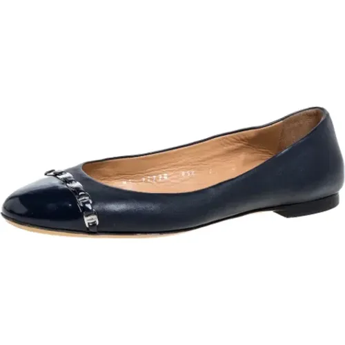 Pre-owned Flats, female, , Size: 8 US Pre-owned Leather flats - Salvatore Ferragamo Pre-owned - Modalova