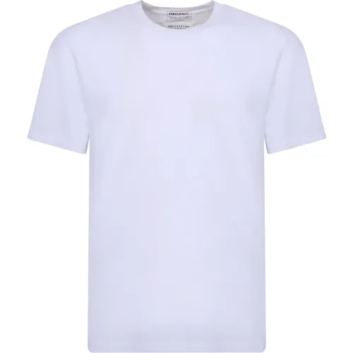 Weißes Baumwoll-Rundhals-T-Shirt , Herren, Größe: L - Maison Margiela - Modalova
