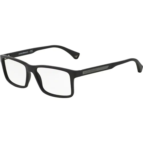 Glasses, unisex, , Size: 56 MM Rubber Eyewear Frames EA 3038 - Emporio Armani - Modalova