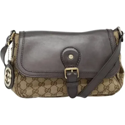 Pre-owned Shoulder Bags, female, , Size: ONE SIZE Pre-owned Canvas gucci-bags - Gucci Vintage - Modalova