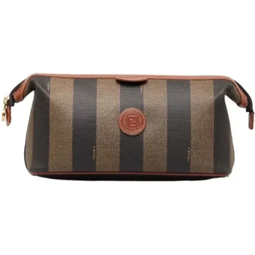 Pre-owned Clutches, female, , Size: ONE SIZE Pre-owned Canvas clutches - Fendi Vintage - Modalova