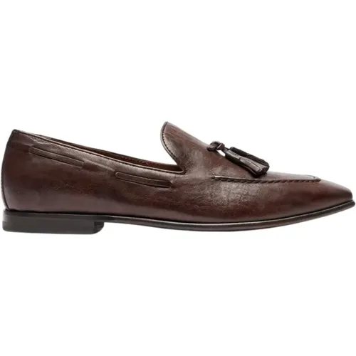 Braune Wildleder Quasten-Loafer , Herren, Größe: 41 EU - Scarosso - Modalova