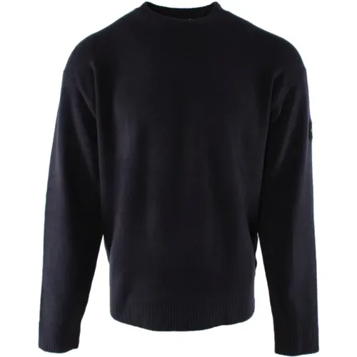 Herren Pullover Jas aus Acrylmix , Herren, Größe: S - Calvin Klein - Modalova