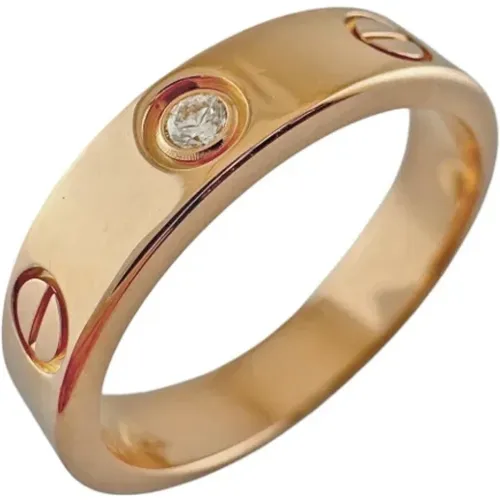 Pre-owned Jewellery, female, , Size: ONE SIZE Pre-owned Rose Gold rings - Cartier Vintage - Modalova