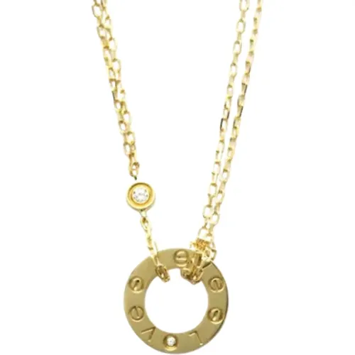 Pre-owned Jewellery, female, , Size: ONE SIZE Pre-owned Gold necklaces - Cartier Vintage - Modalova