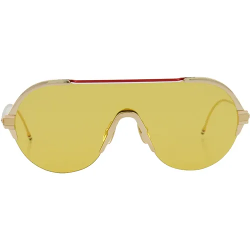 Sunglasses, unisex, , Size: M Shield Aviator Tbs811 Sunglasses - Thom Browne - Modalova