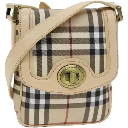 Pre-owned Cross Body Bags, female, , Size: ONE SIZE Pre-owned Leather shoulder-bags - Burberry Vintage - Modalova