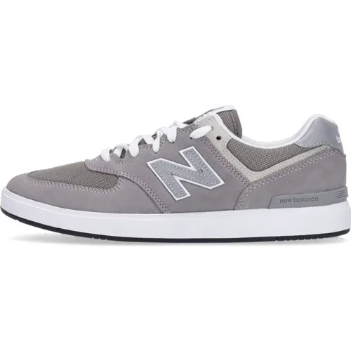 Sneakers, male, , Size: 7 1/2 US Grey 574 Low Sneakers Lace Closure - New Balance - Modalova