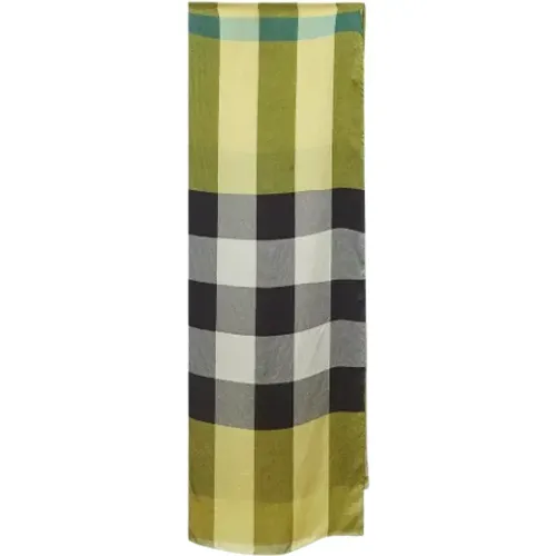 Pre-owned Scarves, female, , Size: ONE SIZE Pre-owned Silk scarves - Burberry Vintage - Modalova