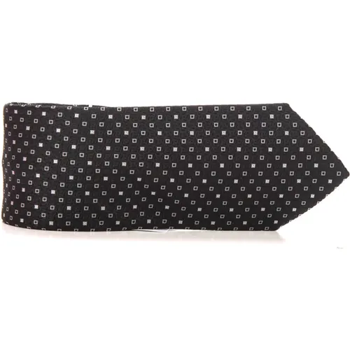 Ties, male, , Size: ONE SIZE Plain Silk Tie - Canali - Modalova