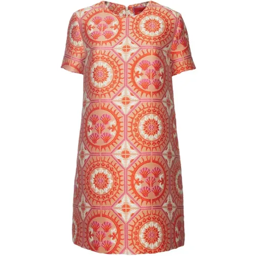 Sun Jacquard Mini Swing Kleid , Damen, Größe: 2XL - La DoubleJ - Modalova