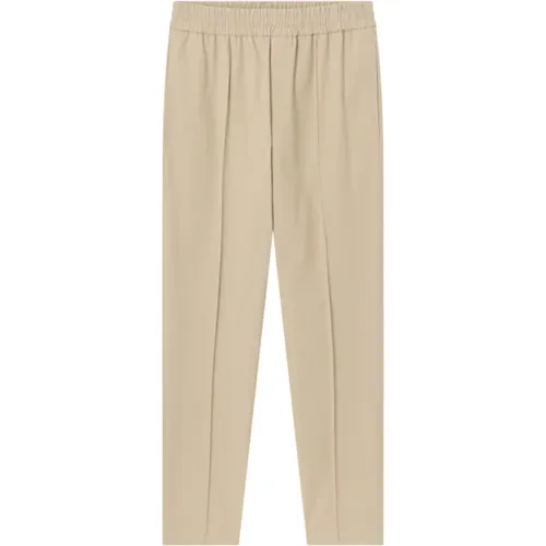 Slim-fit Trousers, male, , Size: XL Cotton Pleated Pants - A.p.c. - Modalova