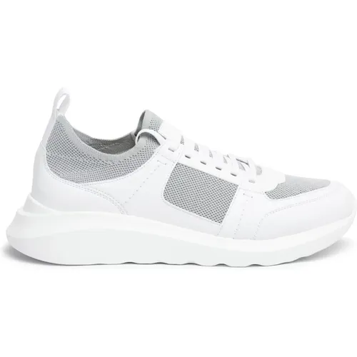 Moderne Stoff Leder Sneaker Testoni - Testoni - Modalova