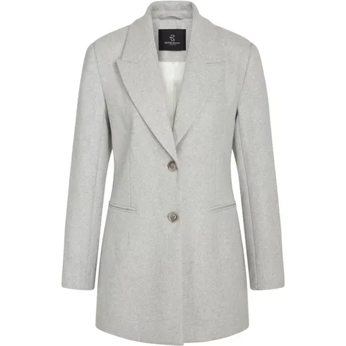 Elderbbfana Blazer Light Grey Melange , Damen, Größe: XL - Bruuns Bazaar - Modalova