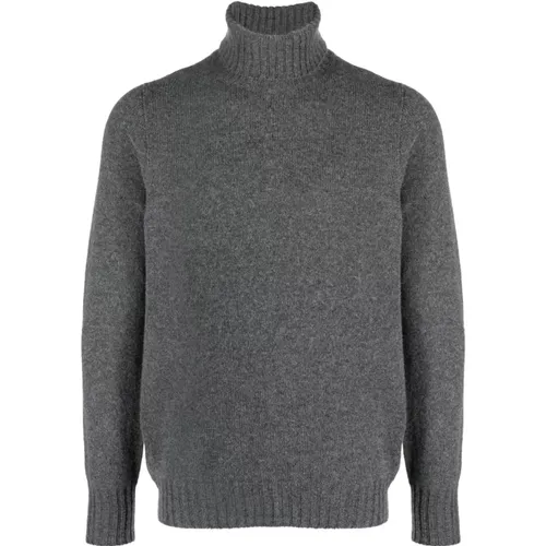 Turtlenecks, male, , Size: 3XL Anthracite Sweater Dolcevita Tubico - Drumohr - Modalova