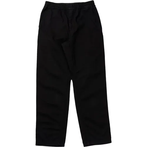 Flint Moraga pantalone nero in cotone biologico , male, Sizes: XS, M, S, XL - Carhartt WIP - Modalova