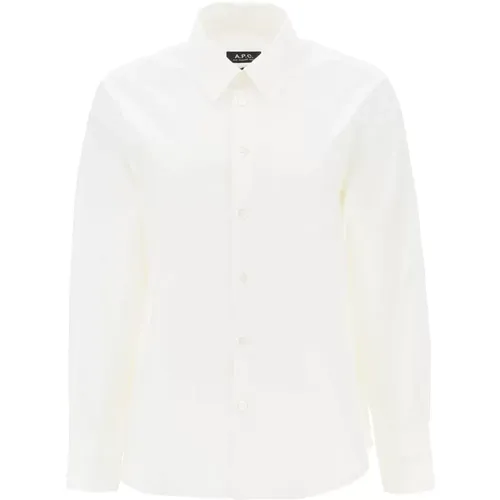Klassisches Weißes Button-Up Hemd , Damen, Größe: 2XS - A.p.c. - Modalova