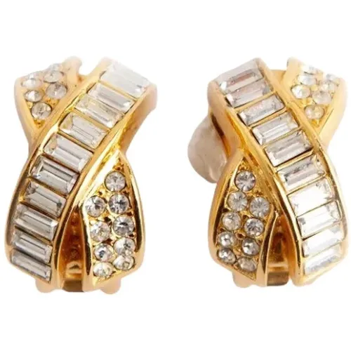 Pre-owned Jewellery, female, , Size: ONE SIZE Pre-owned Metal earrings - Dior Vintage - Modalova