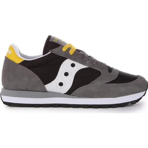 Jazz Original Grey Black Men Sneakers , male, Sizes: 12 UK - Saucony - Modalova