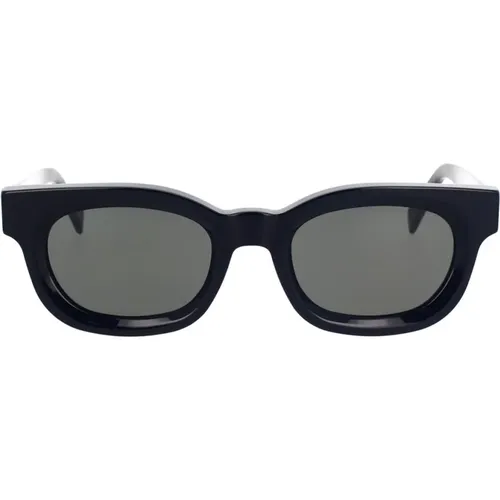 Essentielle schwarze Sonnenbrille mit skulpturalem Design , unisex, Größe: 52 MM - Retrosuperfuture - Modalova