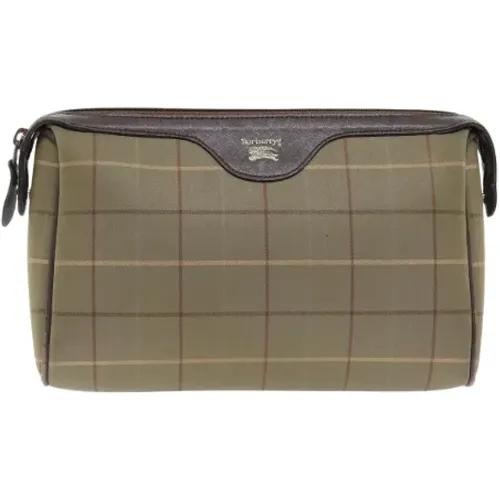 Pre-owned Clutches, female, , Size: ONE SIZE Pre-owned Canvas clutches - Burberry Vintage - Modalova