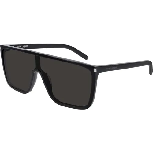 Grey Mask Ace Sunglasses , female, Sizes: ONE SIZE - Saint Laurent - Modalova