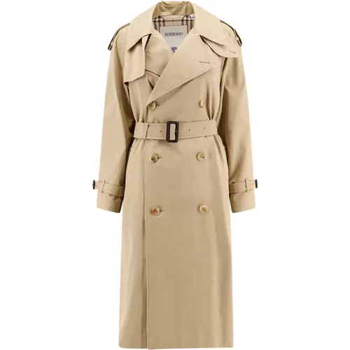 Trench Coats, female, , Size: S Classic Cotton Trench Coat - Burberry - Modalova