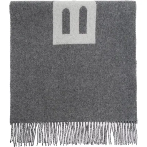 Winter Scarves, male, , Size: ONE SIZE Wool Scarf With Logo - Bally - Modalova